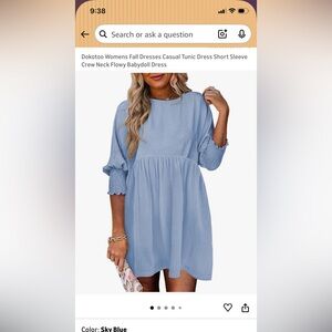 Women's Blue Tunic Dress